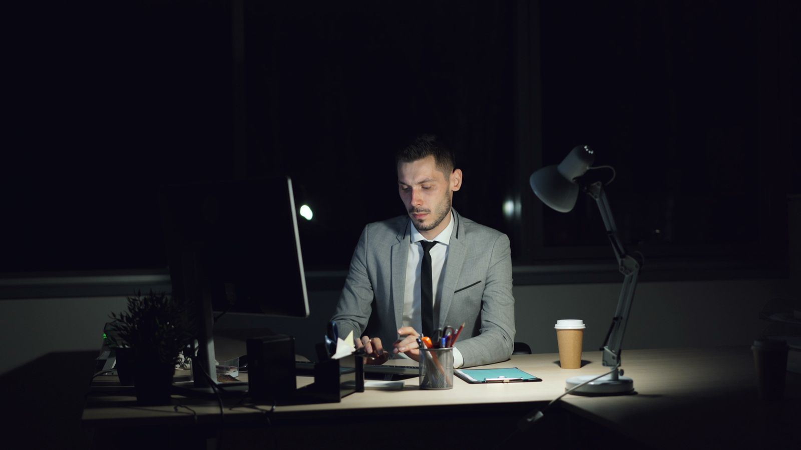 Dispatcher working the overnight shift, representing TransportBPO’s genuine 24/7 coverage